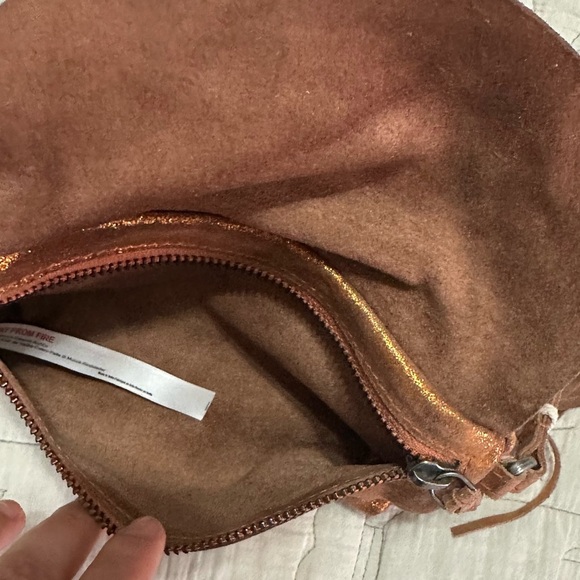 NWT We The Free Rider Pyrite Crossbody Sun Stone Orange Small Bag - Picture 6 of 7